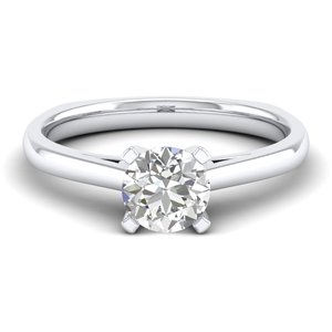 Nouvelle Arrivée REYES Bague de Fiançailles Solitaire en Argent Sterling 925 Dernier Cri Coupe Ronde 0,75 Carat Moissanite Bagues à Pierre Unique - Product Image 5