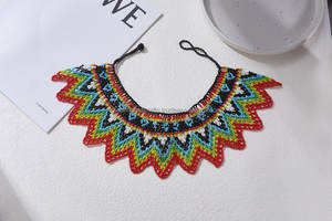 สร้อยคอปักลูกปัดพรีเมียมประดับด้วยลูกปัดแก้วระยิบระยับ เครื่องประดับโดดเด่นสำหรับงานพิเศษและงานเฉลิมฉลอง - Product Image 5