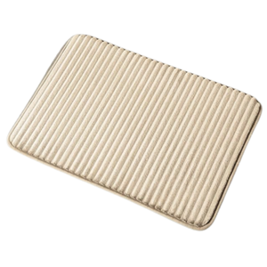 Tapis de sol de salle de bain en coton 100% à imprimé animal tufté, avec dos antidérapant en caoutchouc résistant |   Tapis de bain épais et moelleux pour la maison et les hôtels - Product Image 1