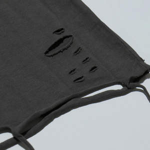 Camisetas de punto de algodón oversize estilo hip hop, 220 gramos, ajuste holgado, manga corta, diseño liso, largas para hombre, moda popular - Product Image 4