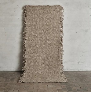 Hand Knotted Wool/Cotton Persian Style Eco Friendly Solid Color Area Rug Four Side Fringes | Custom Handmade Luxury <b>Carpet</b> Latex - Product Image 4