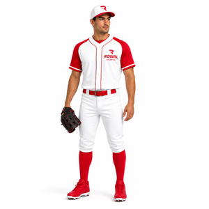 Uniforme de Béisbol de Poliéster 100% de Alta Calidad con Nuevo Diseño, Nombre del Equipo Personalizado, Unisex, Transpirable, Venta al Por Mayor, En Stock - Product Image 3
