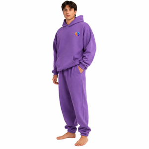 Traje de lana extragrande para hombre, ofrece material de lana cálido, ajuste holgado y cómodo, tacto suave y calor acogedor para uso casual, OEM - Product Image 1