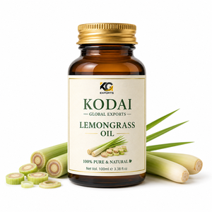 Aceite Esencial de Limoncillo de Tamil Nadu 100% Puro y Natural de Primera Calidad, Destilado al Vapor, para Aromaterapia y Cuidado Facial, Kodai Global Export - Product Image 1
