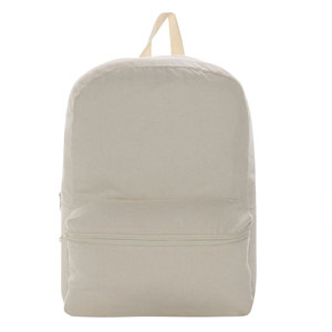 Minimalist <b>Canvas</b> <b>Backpack</b> 15 Inches Lightweight Soft Shell Rectangular Zipper Closure Daily Use Unisex - Product Image 1