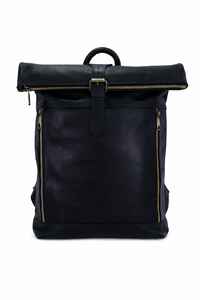 Sac à dos en cuir pleine fleur à fermeture enroulable, sac à dos de voyage d'affaires en gros, sacoche pour ordinateur portable pour homme, en cuir de vachette imperméable LTBP-0052 - Product Image 6