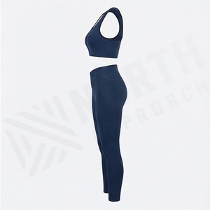 Vêtements de fitness pour femme, ensemble de yoga sans couture, vêtements de sport, tenue de sport, service OEM personnalisé, tenue de sport pour l'entraînement et l'exercice - Product Image 3