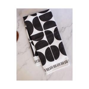 Serviettes en coton biologique 100% - Utilisation élégante en cuisine - Personnalisées - Broderie - Impression - Écologiques - Séchage rapide - Réutilisables - En stock - Product Image 2