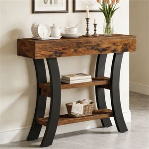 <b>Console</b> <b>Table</b> with Storage Space for Entrance <b>Sofa</b> Lobby or Storage Desk Use - Product Image 3