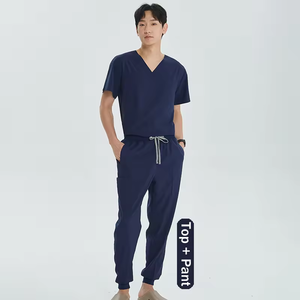 Wholesale Medical <b>Scrub</b> <b>Set</b> Polyester Spandex Women Men's Surgical Outfit Pet Hospital Nursing Uniforms <b>Sets</b> - Product Image 4