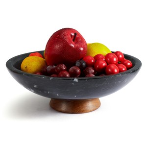 Handcrafted Mango <b>Wood</b> <b>Rustic</b> Fruit Bowl - Wholesale B2B - Product Image 3