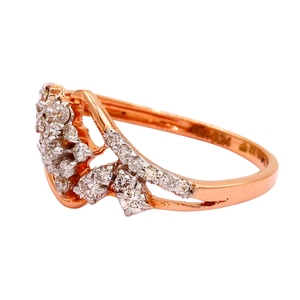 แหวนทองคำและเพชรเพาะเลี้ยงในห้องปฏิบัติการ ได้รับการรับรองจาก IGI INGEMCO เพชรทรงบริลเลียนต์ ฝังแบบหนามเตย สไตล์คลาสสิก ทองคำบริสุทธิ์ 14K สำหรับผู้หญิง จาก Djewels - Product Image 3