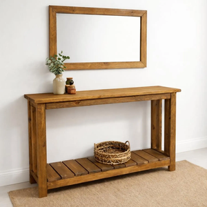 Table console de luxe en bois massif, style royal, pour entrée, avec finition dorée antique – Offre Spéciale - Product Image 3