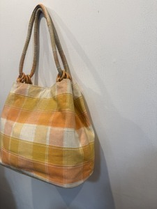 Sac fourre-tout décontracté en coton à carreaux avec deux poignées, léger, à ouverture supérieure, pour usage quotidien, sac à main pour femme - Product Image 4