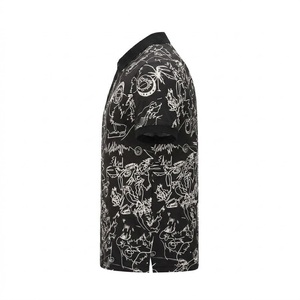 Chemise tricotée pour homme Micah Corporation, coupe classique, imprimée par sublimation, anti-boulochage, respirante, décontractée, pour le golf et le streetwear - Product Image 3