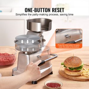 Pressa per Hamburger Professionale 130mm/5 Pollici, Macchina per Preparare Polpette in Acciaio Inox di Grado Alimentare - Product Image 5