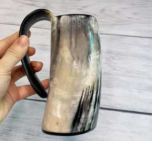 Taza para Beber de Cuerno de Vaca MN EXPORTS MNE-139, Diseño Árbol de la Vida, Moderna, Lujosa, Ecológica, Hecha a Mano, Ligera, Apta para Lavavajillas - Product Image 5