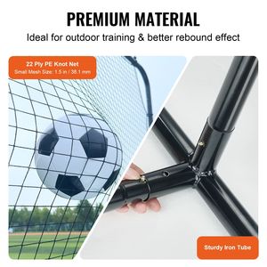 Filet de rebond portable en fer 12x6FT pour l'entraînement au football et au volley-ball, équipement sportif avec sac – Idéal comme cadeau - Product Image 2