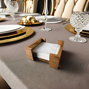 Handmade <b>Large</b> Solid Wood Napkin <b>Box</b> Tissue Holder Eco-Friendly Deluxe Quality Coasters Parties Wedding Stocked Luxury Design - Product Image 1