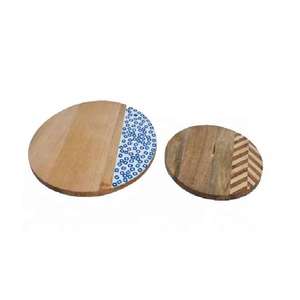 Elegante bandeja de servir y almacenamiento con incrustaciones de madera y hueso para bombones, plato de servir redondo de lujo, decoración de mesa para el hogar y restaurantes. - Product Image 5