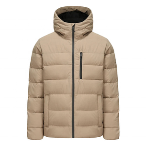Custom Outdoor Warm Winter <b>Heated</b> Breathable Hooded Bubble Puff Waterproof Insulated Puffer <b>Jacket</b> for Men Casual - Product Image 1