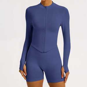 Ensemble de yoga personnalisé avec logo pour femmes, leggings taille haute, soutien-gorge de sport push-up, séchage rapide, respirant, vêtements de sport actifs pour la salle de sport - Product Image 4