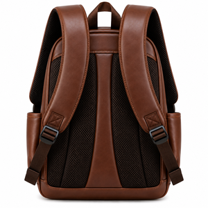 Mochila de Cuero Personalizada al por Mayor, Mochila para Portátil de Negocios, Mochila Ejecutiva de Viaje, Mochila de Cuero Unisex Personalizada para Exteriores - Product Image 2