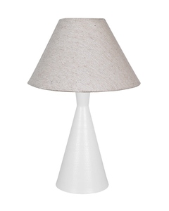 Modern turquoise metal <b>table</b> lamp white cone shade minimalist <b>bedside</b> light for home office decor wholesale OEM - Product Image 4