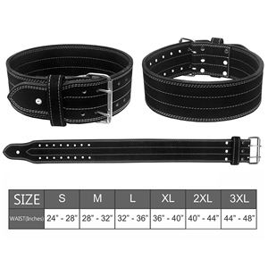 Cinturón de Levantamiento de Pesas para Hombres y Mujeres, Cinturones de Gimnasio para Entrenamiento de Fuerza, Cinturón de Cuero para Levantamiento de Pesas - Product Image 5