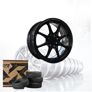 ล้อแม็กซ์อลูมิเนียมอัลลอย 3R สีดำเงา JDM ขนาด 15 นิ้ว 8 รู 100/114.3 รุ่น 04115-V11 - Product Image 3