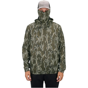 Custom <b>Camo</b> Fishing Hoodie Sun Protection Hooded Fishing Shirt Face Quick Dry Mask Performance Outdoor Wear OEM Supplier - Product Image 1