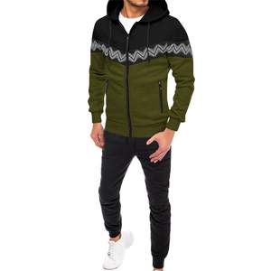 Survêtements pour hommes à la mode, coupe ajustée, design uni personnalisé, en coton avec logo, pour la saison hivernale, tissu polaire - Product Image 2