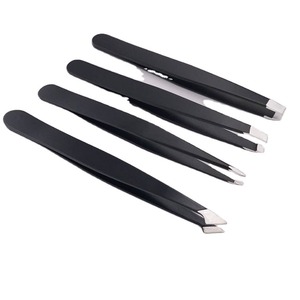 Pinzas de Cejas de Acero Inoxidable de Alta Precisión y Calidad, Punta Inclinada, Diseño de Lujo, Logotipo Personalizado, Hechas a Mano, Duraderas - Product Image 1