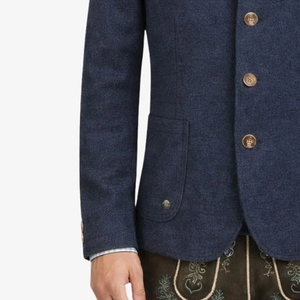 Veste traditionnelle bavaroise pour homme en laine Loden avec garniture Link Life - Product Image 6