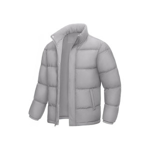 <b>Lightweight</b> Quilted Coated Puffer Baggy Oversized <b>Jacket</b> for <b>Men</b> Front Logo Comfortable Breathable - Product Image 5