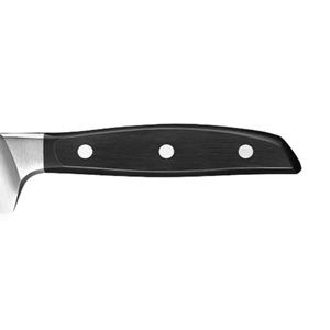 Couteaux de chef noirs à manche argenté avec triple rivet, lame pointue et affûtée pour la découpe de viande, de légumes et des aliments en cuisine - Product Image 5