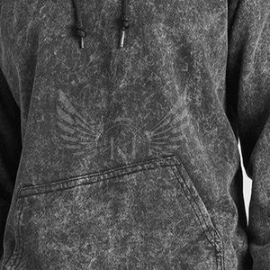 Sudadera con Capucha al por Mayor, Serie Signature, Color Negro Carbón, Acabado Suave al Tacto, Logotipo Personalizado, Fábrica de Artículos Deportivos Sialkot - Product Image 5