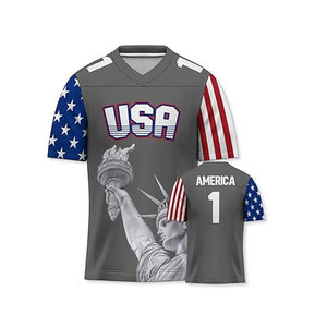 Camisetas de Fútbol Americano Transpirables de Alta Calidad, Diseño Personalizado con Logotipo Bordado, Impresión Digital Premium, Ropa Deportiva para Adultos - Product Image 1