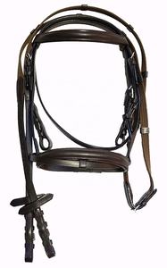 Haute Qualité Durable Cheval En Cuir Snaffle Bridle Demi Muserolle Meilleur Prix Équitation Cheval Halter - Product Image 4