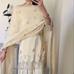 New Designer Wedding Party Wear <b>Lehenga</b> Choli <b>Top</b> Heavy Blooming Natural Crep Material Quick Dry Recycled Materials Sun - Product Image 1