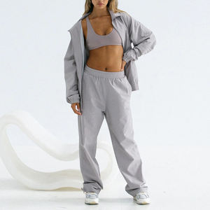 Survêtements coupe-vent en nylon de haute qualité, design personnalisé, couleur contrastée, pour femmes. - Product Image 5