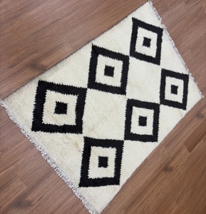 Alfombra de Lana Hecha a Mano de Lujo, Alfombra Suave y Peluda para el Hogar - Product Image 4