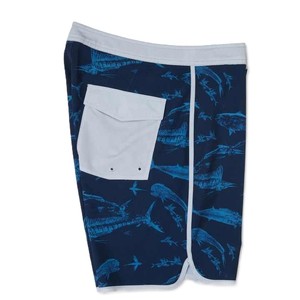 New <b>Men's</b> Fish Printed Sublimation Board Shorts Quick Dry Surf <b>Trunks</b> with Drawstring, Summer Beach and Swimming Comfortable - Product Image 3