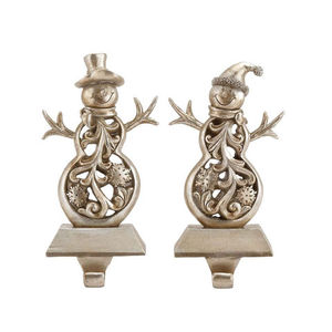 Hot Sale Wood Base Aluminium Top Christmas <b>Stocking</b> <b>Holder</b> For Hanging Decorative Use Xmas <b>Stocking</b> <b>Holder</b> With Silver Tree Top - Product Image 5