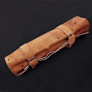 Professional 5 Piece Damascus Steel Kitchen <b>Knife</b> Set Chef Cooking <b>Knives</b> with <b>Bone</b> Wood <b>Handle</b> Custom Logo Manufacturer - Product Image 6