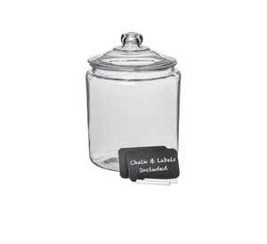 Frasco de Vidrio Transparente con Tapa, Frasco de Vidrio de un Galón para Almacenamiento en la Cocina y Organización de la Lavandería, Recipiente de Vidrio Transparente para Galletas - Product Image 2