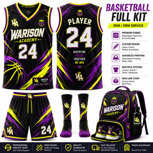 Uniforme de Baloncesto de Primera Calidad, Sublimado, de Secado Rápido, para Entrenamiento, Conjunto Deportivo Juvenil - Product Image 3