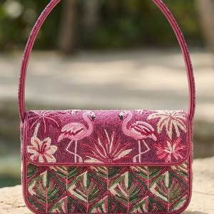 Bolso de Hombro Moderno con Bordado Multicolor y Cuentas, Bolso de Lujo de Moda, Bolso Cruzado Casual para Viaje - Product Image 2