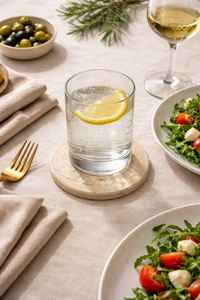 แผ่นรองแก้วหินอ่อนทรงกลมทำมือจากหินธรรมชาติสำหรับกาแฟ ชา ตกแต่งบ้าน - Product Image 5