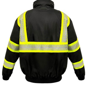 Chaqueta de Seguridad Reflectante para Ciclismo, Transpirable e Impermeable, con Logotipo Personalizado, Alta Visibilidad, Múltiples Bolsillos, Venta al Por Mayor - Product Image 3